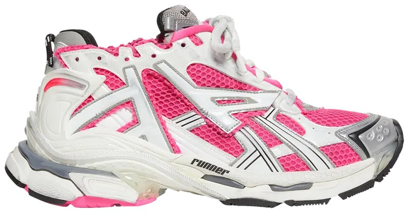 Balenciaga Wmns Runner Sneaker 'White Neon Pink